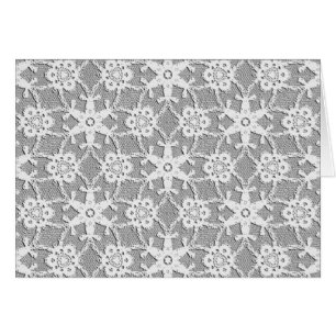 Dentelle antique - gris blanc et argent