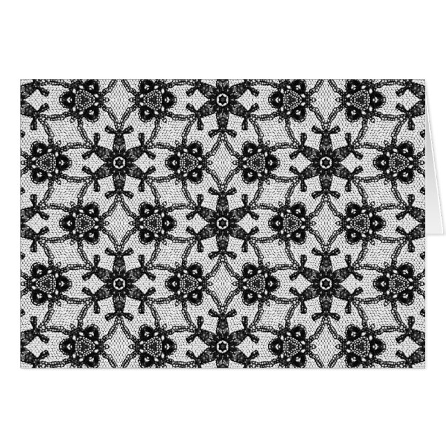 Dentelle antique - noir et blanc (Devant Horizontal)