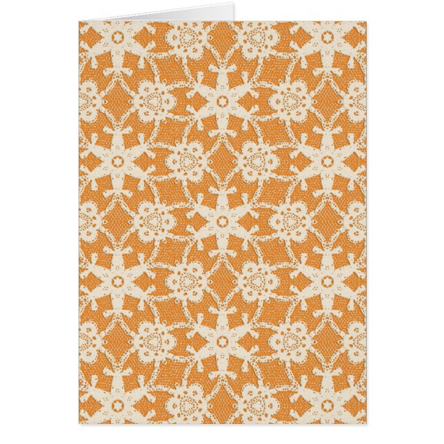 Dentelle antique - orange et crème (Devant)