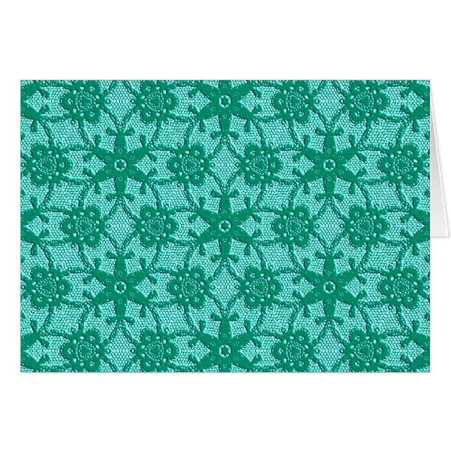 Dentelle antique - turquoise et aqua (Devant Horizontal)