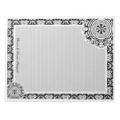 Dentelle blanche arabesque, bloc-notes (Devant)
