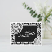 Dentelle blanche arabesque, carte postale (Debout devant)