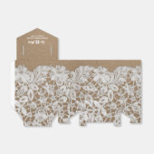 Dentelle blanche | Ballotins de Fête des mariées p (Déplié)