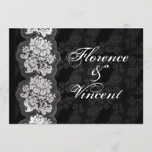 Dentelle blanche d'argent, Invitation de mariage d