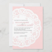 Dentelle blanche Faire-part de mariage (Devant)