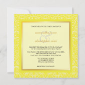 Dentelle Blanche+ Invitations de mariage d'acentua (Dos)