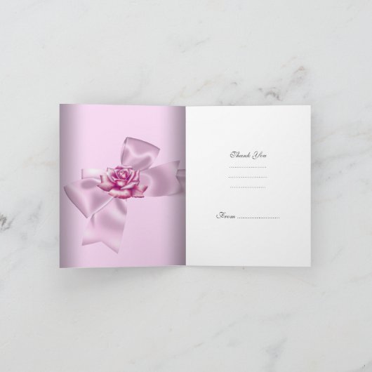 Dentelle blanche rose Merci (Intérieur)