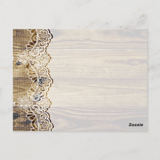 Dentelle blanche rustique sur un numéro de table d (Dos)