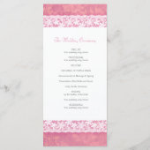 Dentelle blanche sur le corail rose programme de m (Dos)