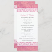 Dentelle blanche sur le corail rose programme de m (Devant / Derrière)