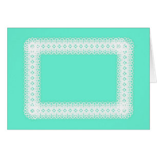 Dentelle blanche sur Lime Green -do-it-yourself