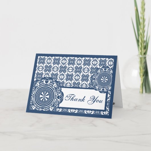 Dentelle Bleue Arabesque, merci (Devant)