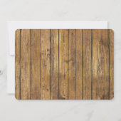 Dentelle bois Mason Jar Floral Faire-part de maria (Dos)