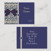 Dentelle bronzage élégante sur des cartes de (Devant / Derrière)