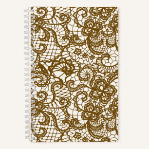 Dentelle Brown sur Carnet ivoire