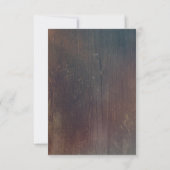 Dentelle Burlap et mariage rustique en bois RSVP (Dos)