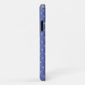 Dentelle Chat Endormi (lilas) sur étui de téléphon (Dos/Droite)