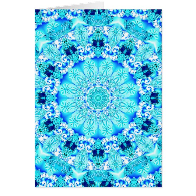Dentelle d'Aqua, mandala sensible et abstrait (Devant)