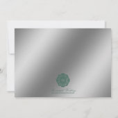Dentelle d'argent arabesque, invitation de mariage (Dos)