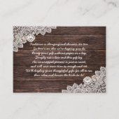 Dentelle de bois Afficher carte d'insertion de dou (Devant)