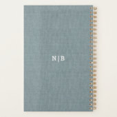 Dentelle de Burlap bleu rustique et Mariage floral (Dos)