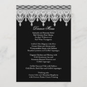 Dentelle de déversement, noir et blanc - Menu du d (Devant)