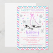 Dentelle de patinage de glace à votre invitation d (Devant / Derrière)