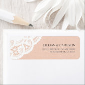 Dentelle de plage Retourner les étiquettes d'adres (En situation)