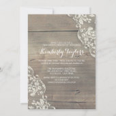 Dentelle de tournesol Faire-part de la fête de gra (Dos)