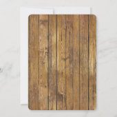 Dentelle de tournesol Faire-part de mariage Floral (Dos)