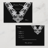 Dentelle d'entreprise de carte de profil (003) (Devant / Derrière)
