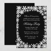 Dentelle d'hiver Entreprise Fête Invitation (Devant / Derrière)