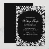 Dentelle d'hiver Fête Invitation (Devant / Derrière)