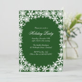 Dentelle d'hiver Fête Invitation (Debout devant)