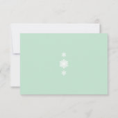 Dentelle d'hiver sur la menthe RSVP (Dos)