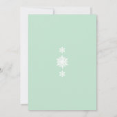 Dentelle d'hiver sur le faire-part de mariage en (Dos)