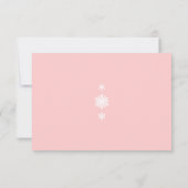 Dentelle d'hiver sur RSVP rose tendre (Dos)