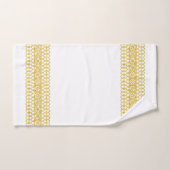 Dentelle d'or bordé de luxe sur ensemble de servie (Serviette à main)