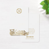 Dentelle d'or Faux logo personnalisé oreille blanc (Bureau)