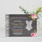 Dentelle du Invitation Floral Bridal (Debout devant)