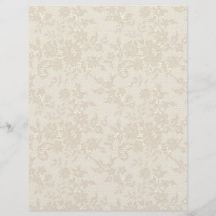 Dentelle Ecru sur papier papier à morceau ivoirien