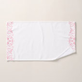 Dentelle Élégante De Flore Rose (Serviette à main)