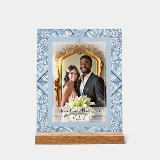 Dentelle en céramique bleu clair (Recto)