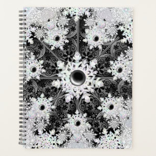 Dentelle en céramique noir & flocon de neige