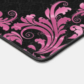 Dentelle en métal rose Damas noir (Coin)