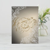 Dentelle et calligraphie modernes Invitation de gr (Debout devant)