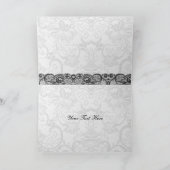 Dentelle et ruban rouge, Merci mariage noir (Intérieur)