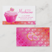 Dentelle florale de petit gâteau mignon de carte (Devant / Derrière)