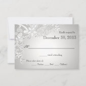 Dentelle florale et réponse argent (Devant)