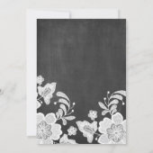 Dentelle florale - Répétition Dîner Invitation (Dos)